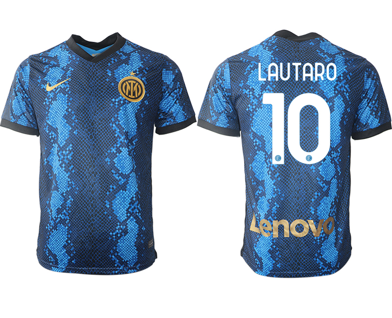 Men 2021-2022 Club Inter Milan home blue aaa versio #10 Nike Soccer Jersey